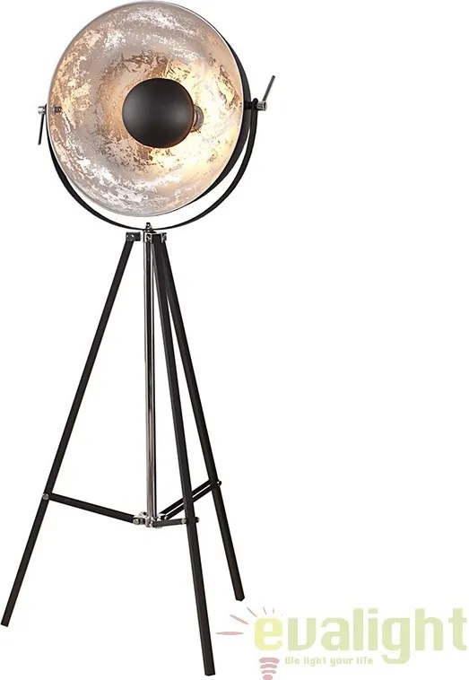 LAMPADAR deosebit in stil RETRO BIG Studio negru/ argintiu A-36562 VC