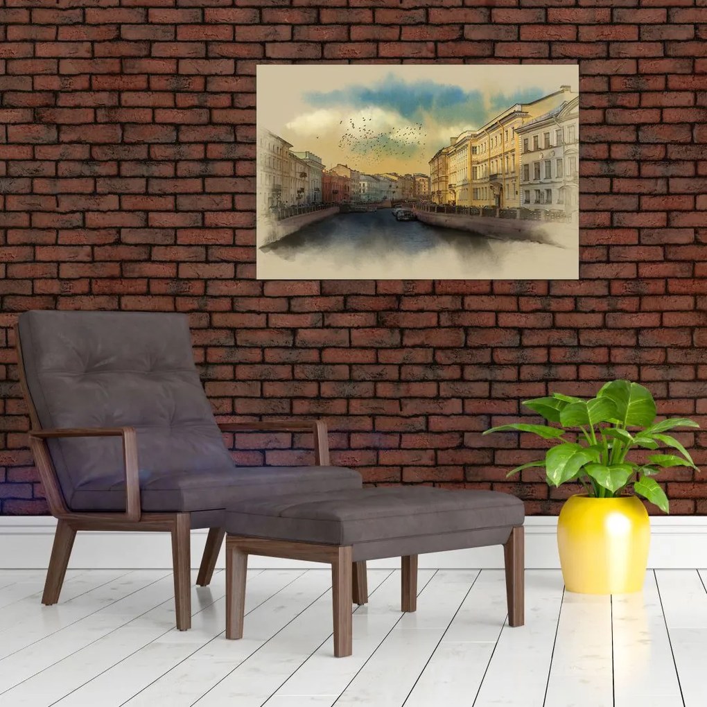 Tablou - Râul Moyka, Sankt Petersburg, Rusia (90x60 cm)