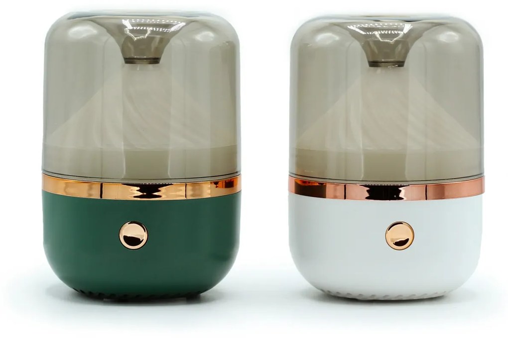 Difuzor Aromatic Urban Verde și Bronze - USB - Schimbare de Culoare