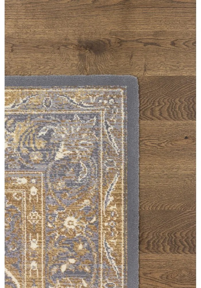 Covor gri-bej din lână 133x180 cm Zana – Agnella