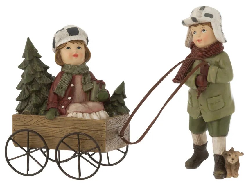 Decoratiune Kids, Compozit, Verde, 25x8x15.5 cm