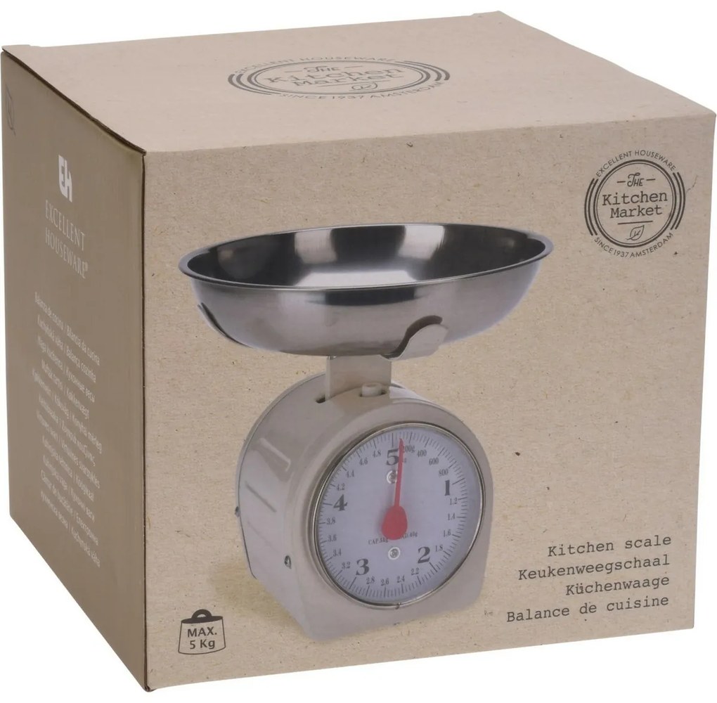 Cântar mecanic de bucătărie EH 5 kg, alb