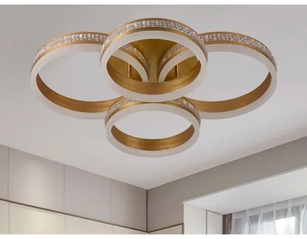 Plafonieră LED dimabilă, 150 W, 230 V, 3000–6500 K, cu telecomandă