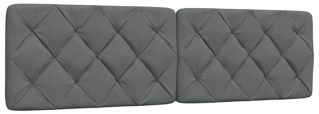 vidaXL Pernă pentru tăblie de pat, gri închis, 180 cm, material textil