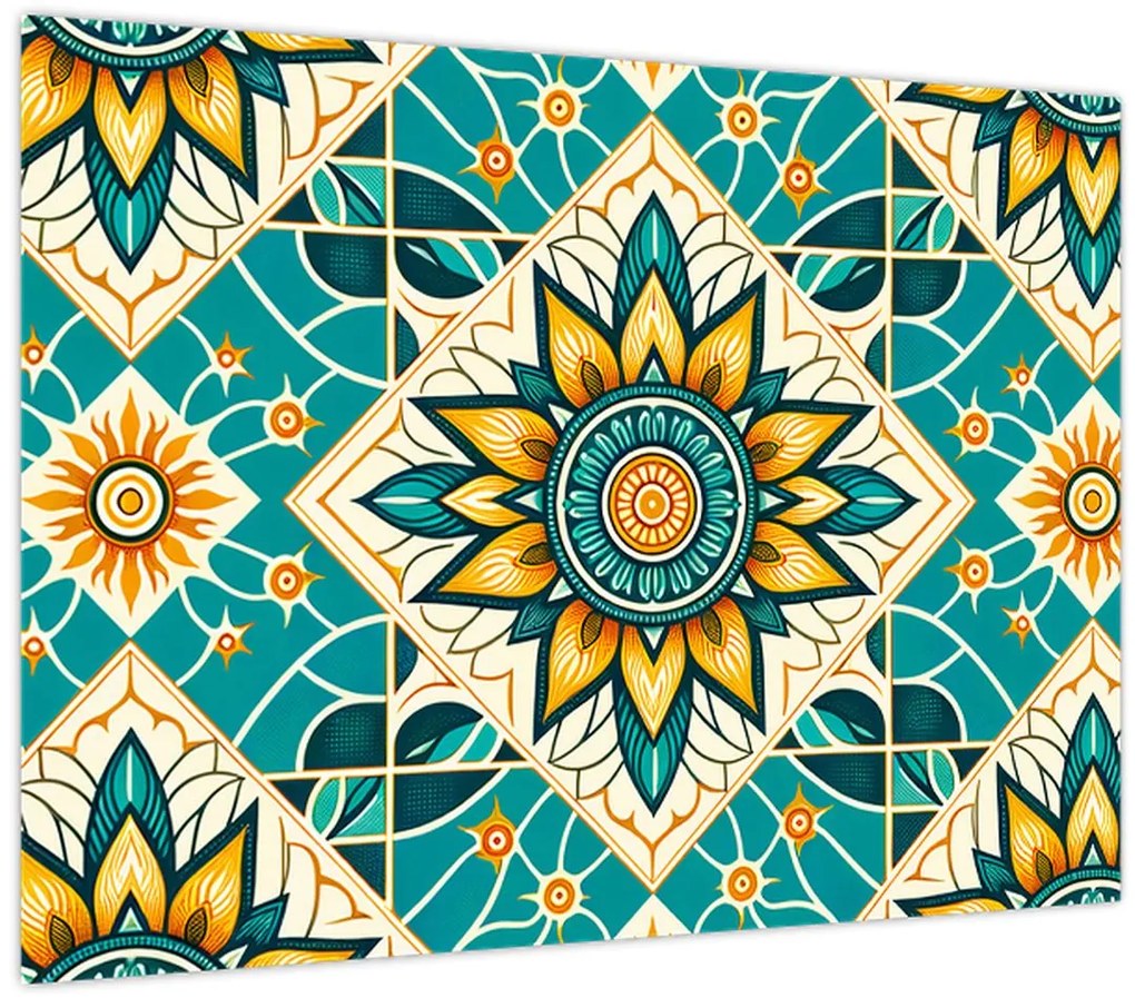 Tablou - Model turcoaz (70x50 cm)