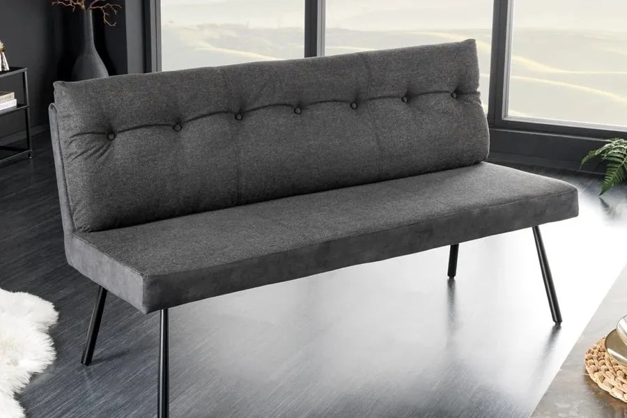 Bancheta moderna BIG GEORGE 160cm antracit