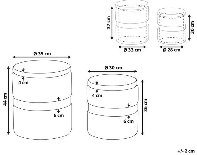 Set 2 buc taburete Dorina (gri). 1078635