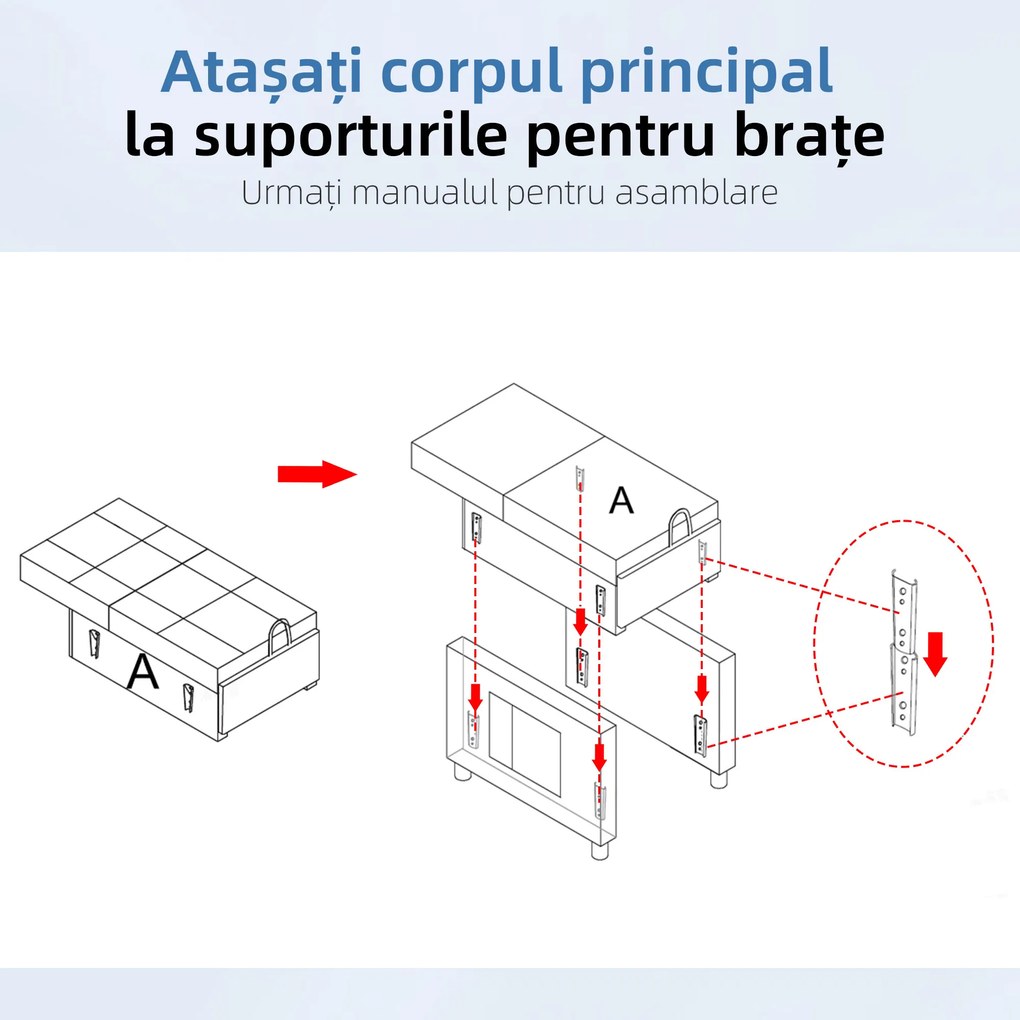 HOMCOM Fotoliu Pat Individual cu Spătar Reglabil pe 3 Nivele, 2 Roți și Pernă din Țesătură, 69x82x85 cm, Albastru | Aosom Romania