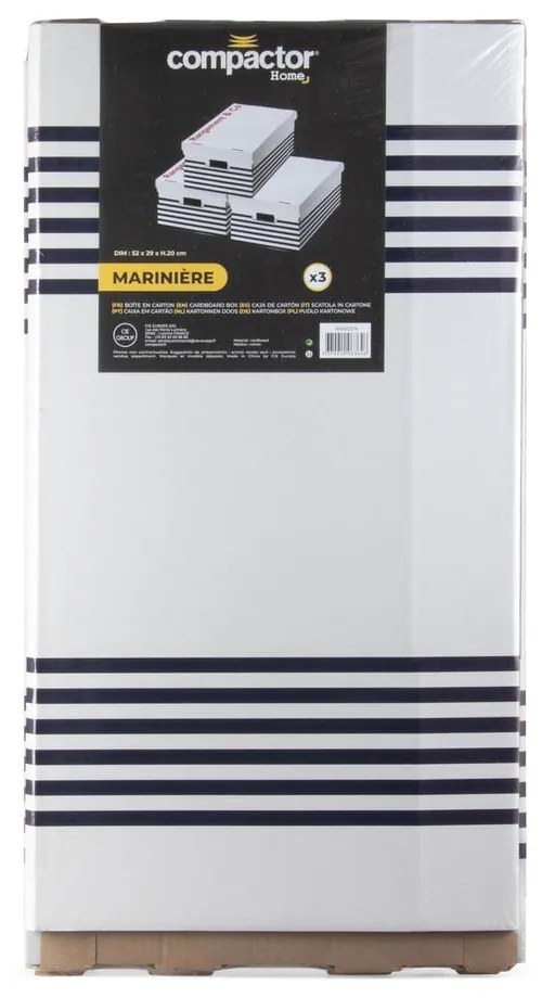 Set 3 cutii pentru depozitare Compactor Marinieres