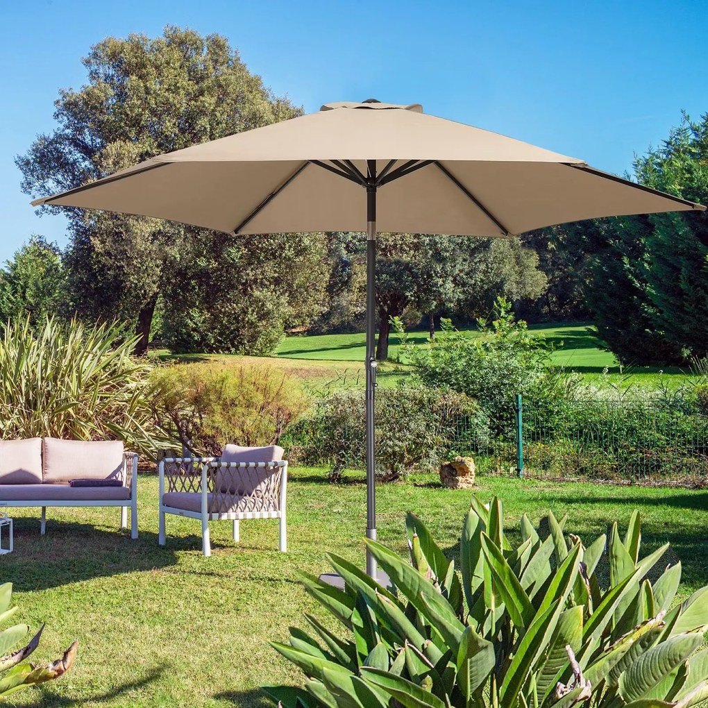 Deuba Floarea soarelui de gradina Ø300 cm - taupe