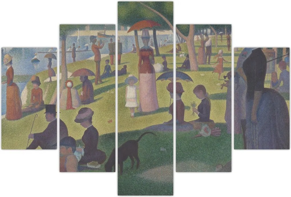 Tablou - Georges Seurat, A Sunday on La Grande Jatte, reproducere (150x105 cm)