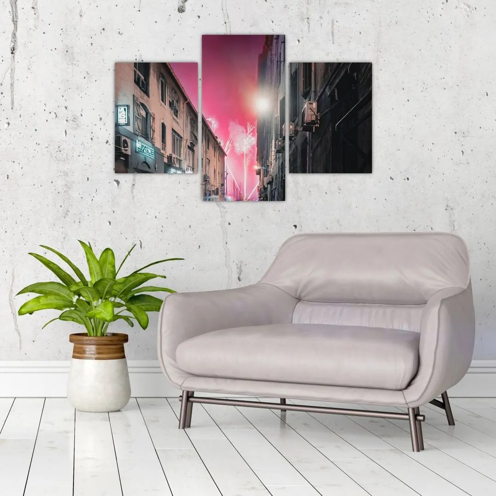 Tablou - Artificii din Marseille (90x60 cm)