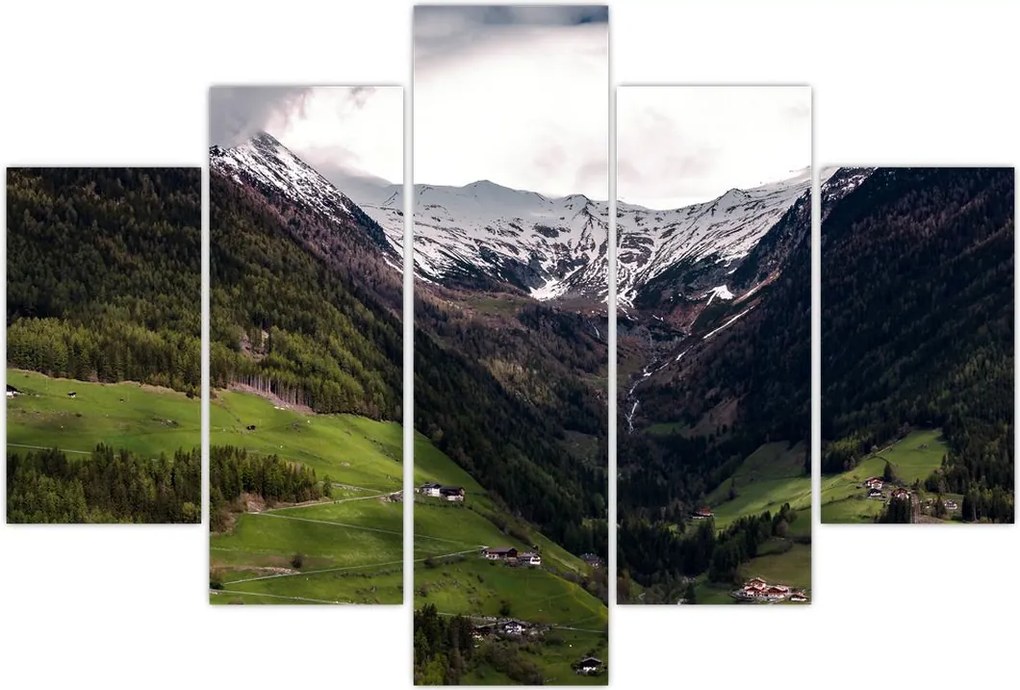 Tablou - Valea la poalele munților (150x105 cm)