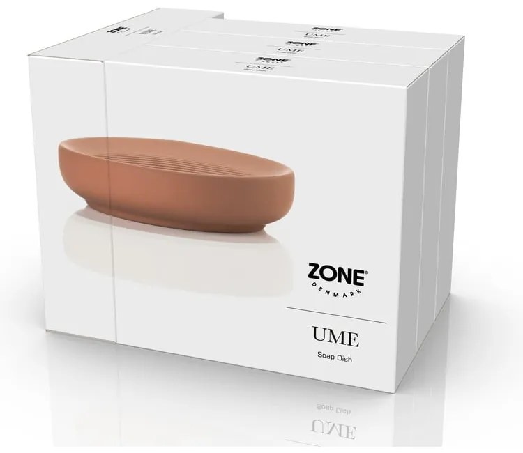 Săpunieră portocalie din porțelan Ume – Zone