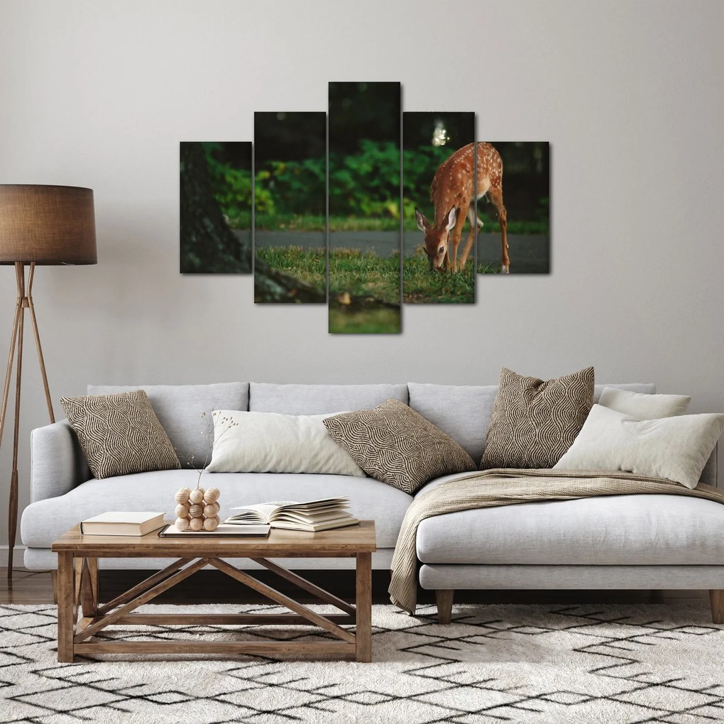 Tablou cu pui de cerb (150x105 cm)