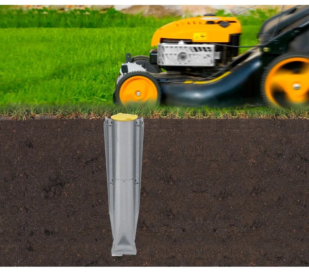 Uscător de rufe argintiu pentru grădină 50 m Lift-o-Matic Advance – Brabantia