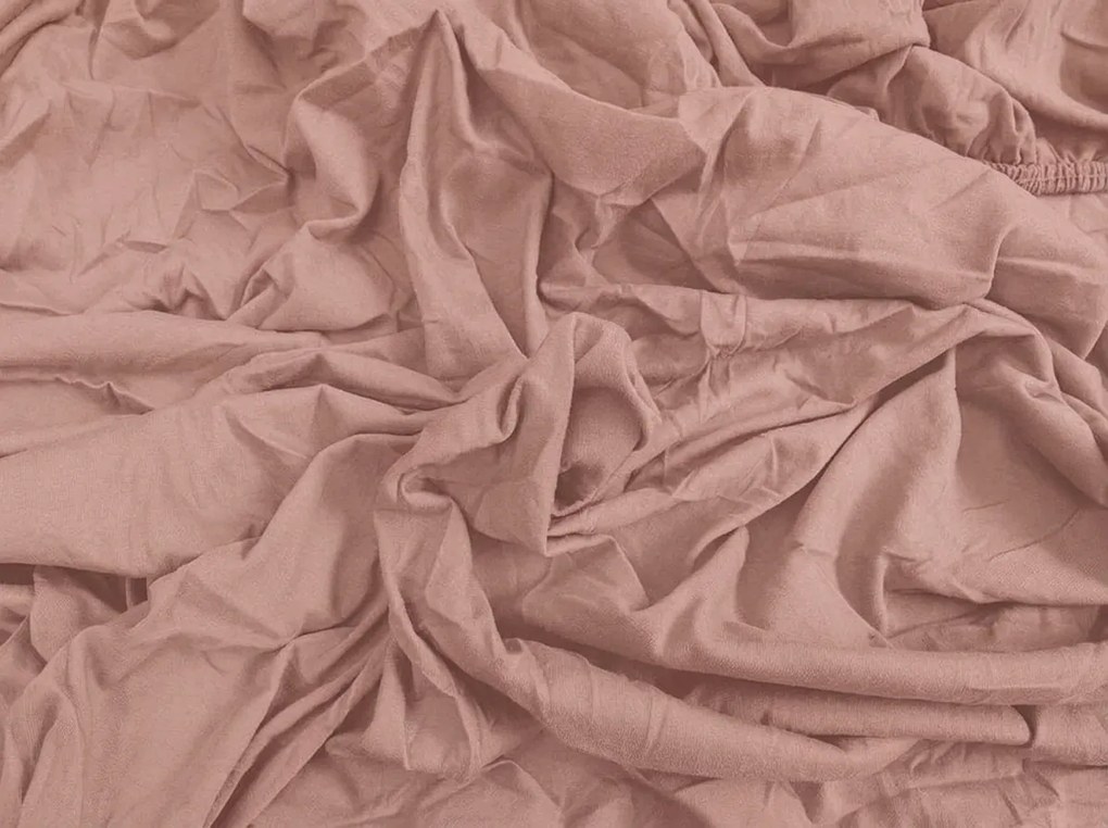 Cearsaf din jerse roz-maro 90 x 200 cm