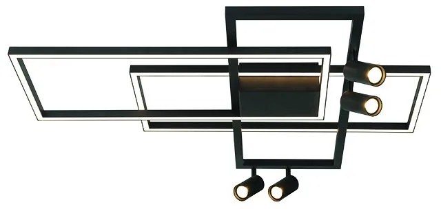 Lustra LED design modern geometric cu 4 spoturi Erick