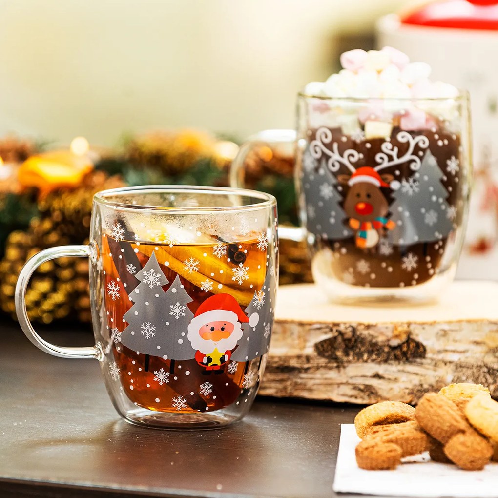 Pahare termo 4Home Mug Santa Hot&Cool 270 ml,2 buc.