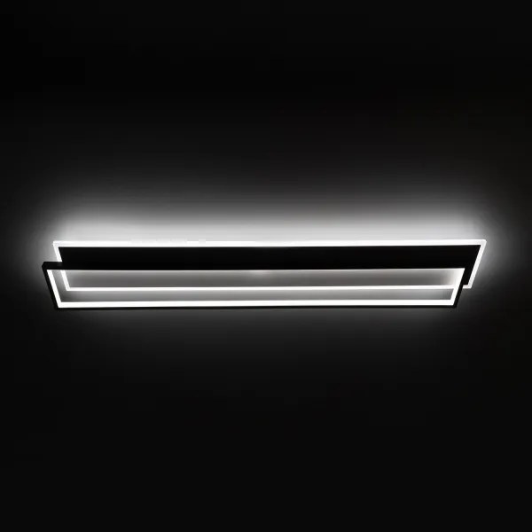 Brilagi - Plafonieră LED dimabilă OUTLINE LED/90W/230V 18x100 cm alb/negru +telecomandă