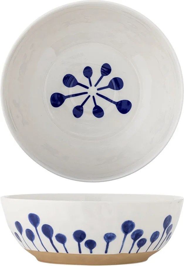 Bol alb/albastru din ceramică ø 28 cm Linora – Bloomingville