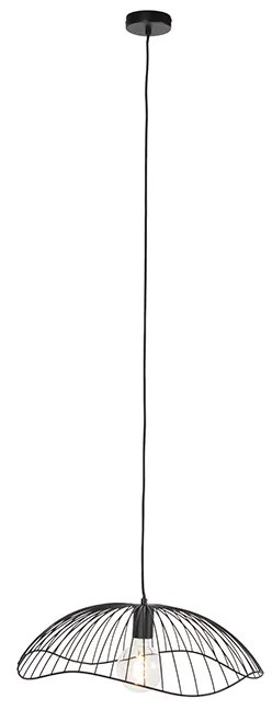 Lampă suspendată de design neagră 50 cm - Pua