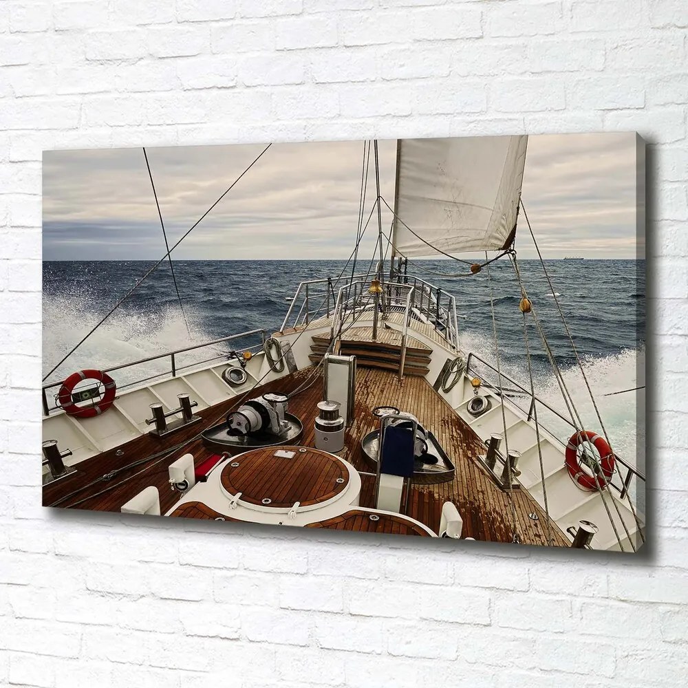 Tablou canvas Barcă cu pânze pe mare