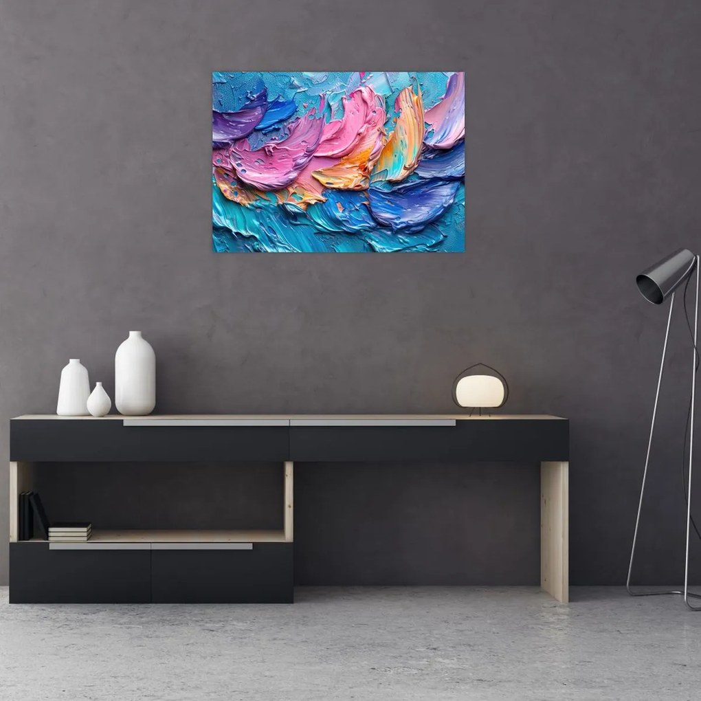 Tablou pe sticlă - Pictură în ulei (70x50 cm)