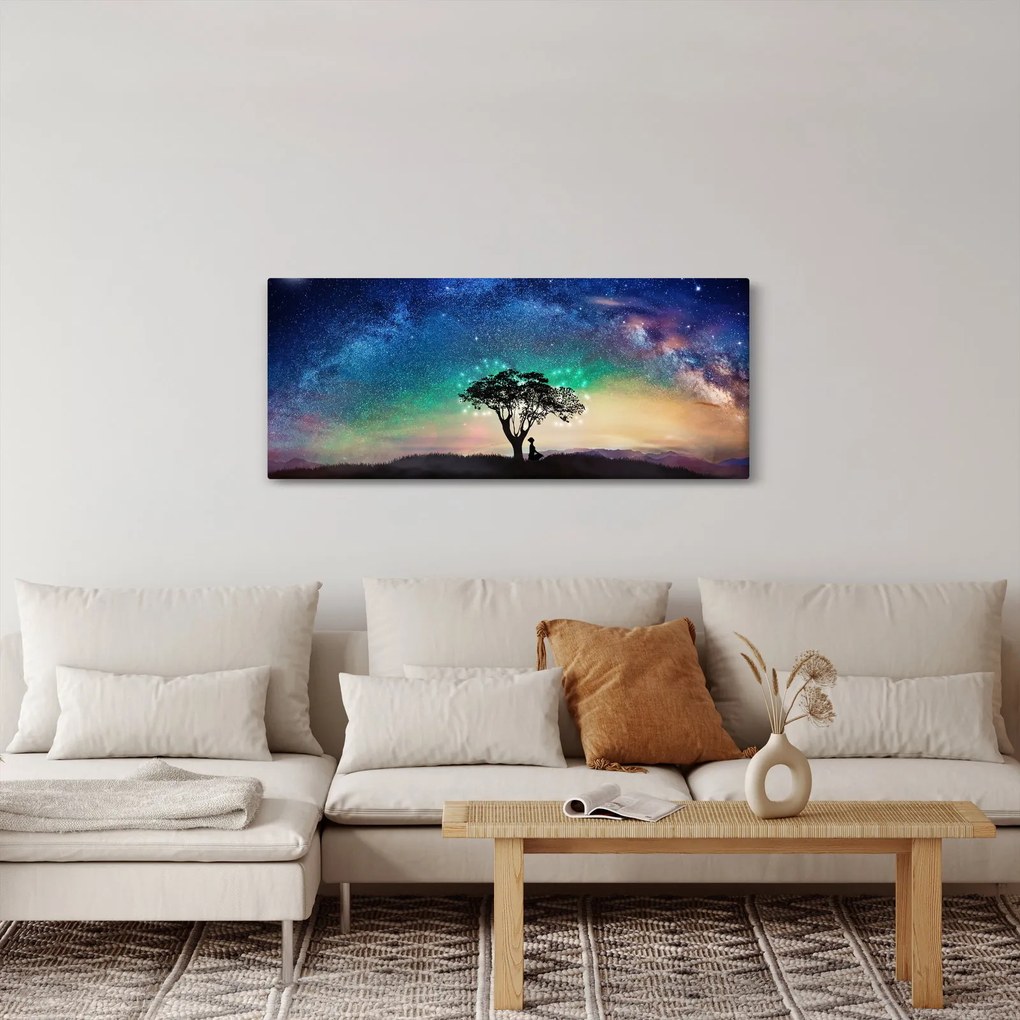 Tablou - Relaxare sub stele (120x50 cm)