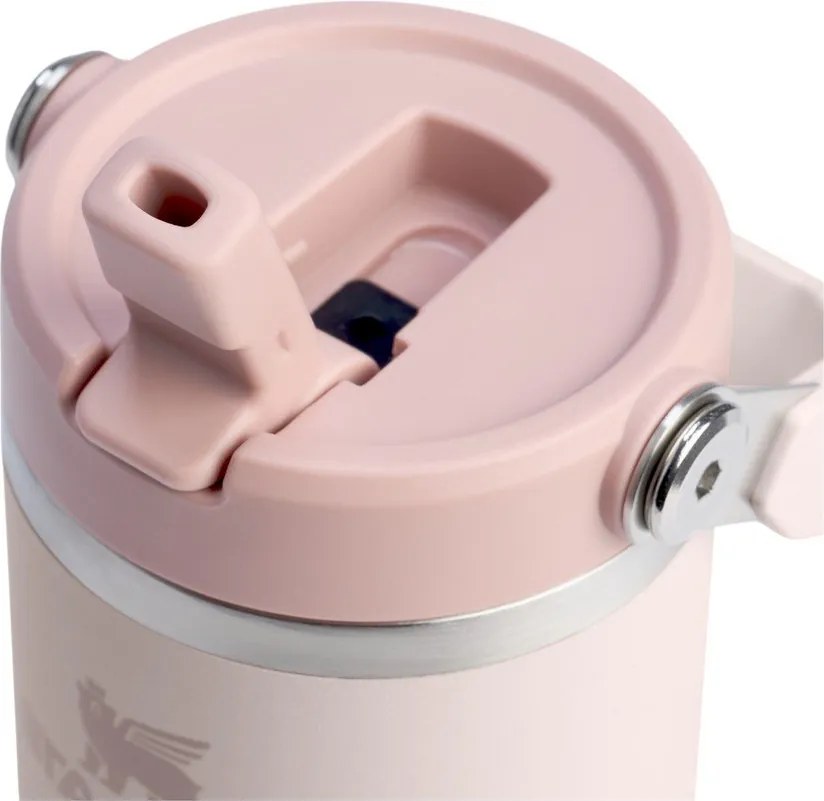 Termos roz deschis din oțel inoxidabil 410 ml IceFlow™ Flip Straw 2.0 Tumbler Rose Quartz – Stanley