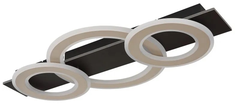Plafoniera LED slim MDF maro JAYDEN
