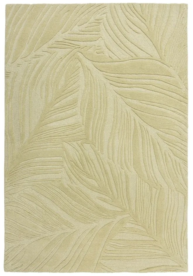 Covor verde din lână 200x290 cm Lino Leaf – Flair Rugs