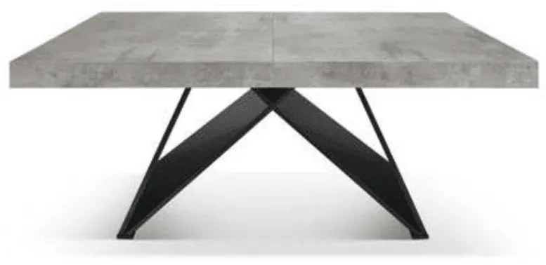 Masa Carole extensibila, picior Mdf - RUSTIC - 160 cm / 90 cm / h 77