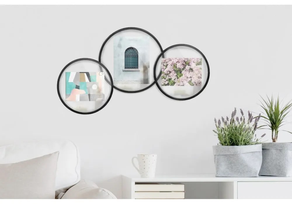 Ramă foto cu suport Umbra Infinity, 12 x 18 cm, negru