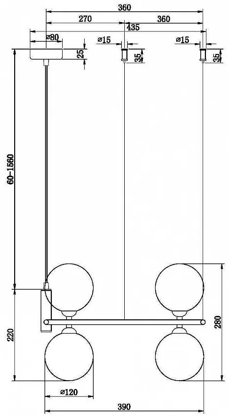 Lustra suspendata design circular RING alama