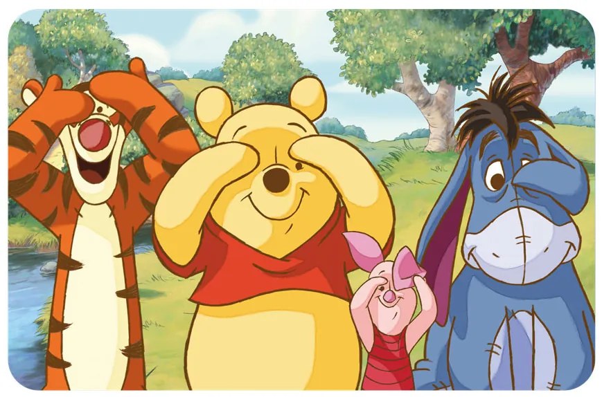 Disney Winnie de Pluș Peekaboo suport pentru farfurie 43x28 cm