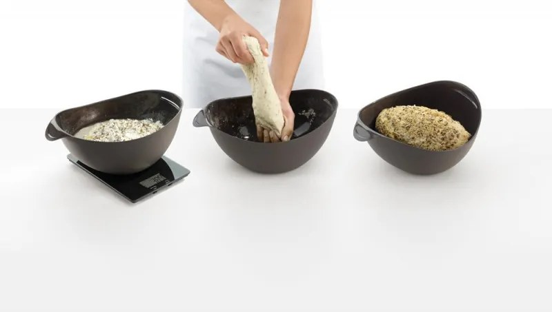 Vas preparare si coacere paine Lekue 1009037, 28 x 23 x 13 cm, 600 ml, Silicon platinat, -60 +220 °C, Negru