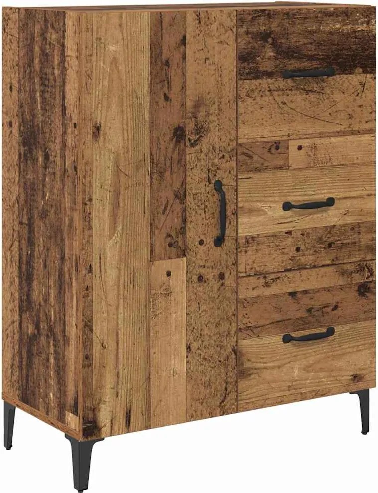 vidaXL Bufet cu sertar Lemn vechi 69,5 x 34 x 90 cm Lemn compozit