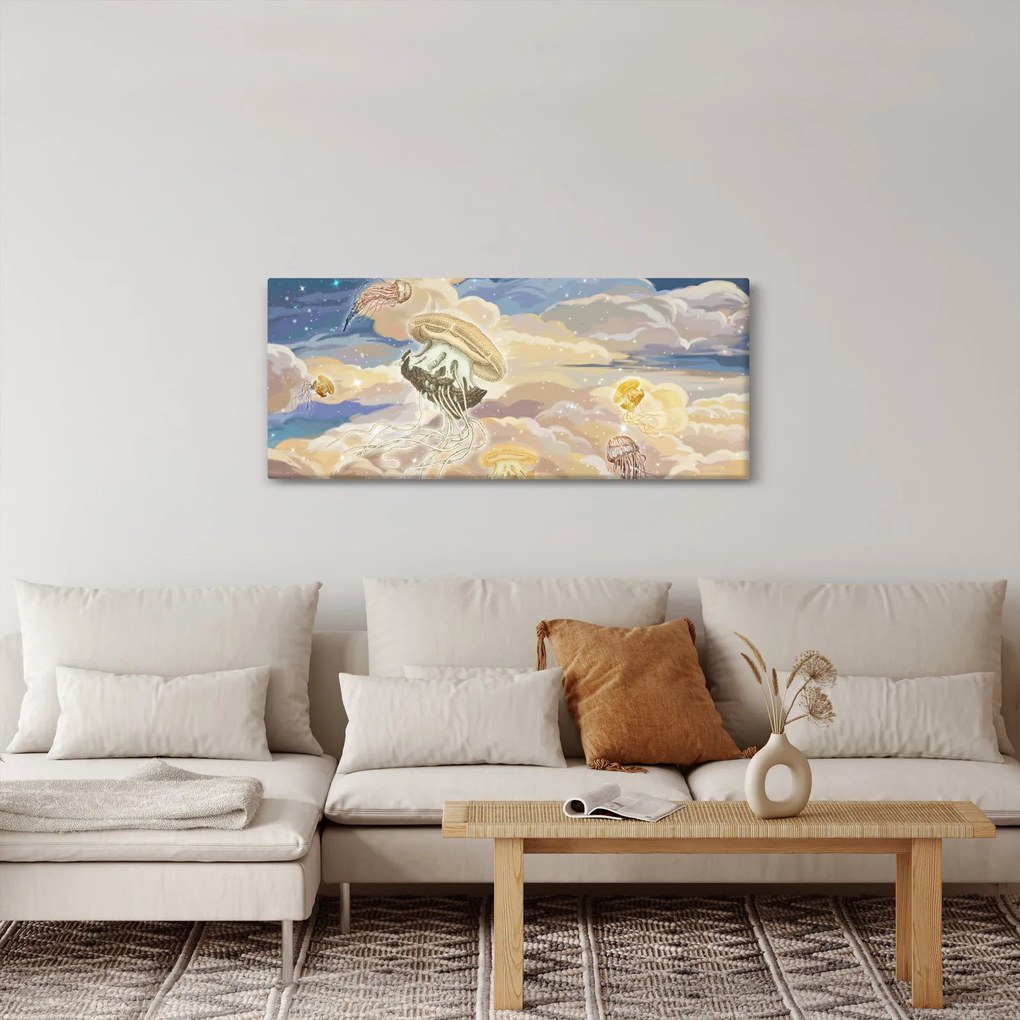 Tablou - Meduză Cerească (120x50 cm)