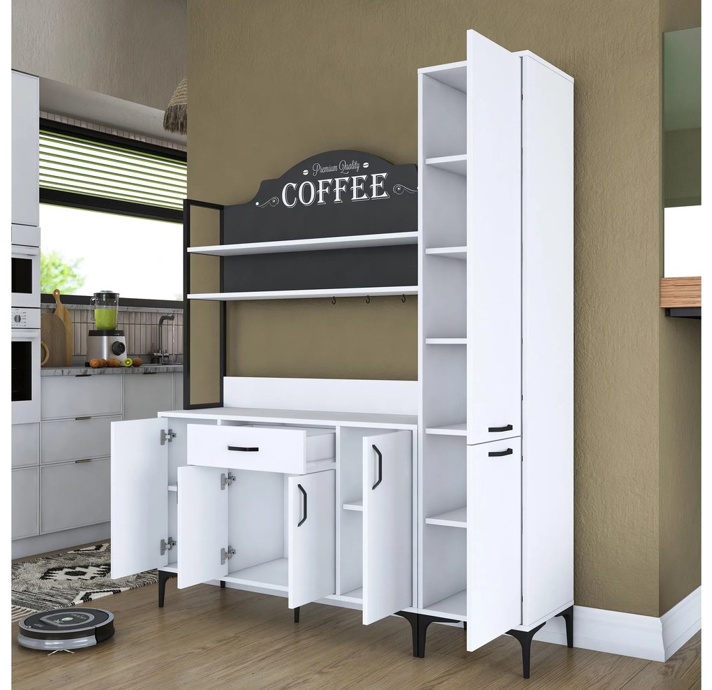 Set dulapuri bucătărie Jenaretta 49 (alb + negru). 1107098