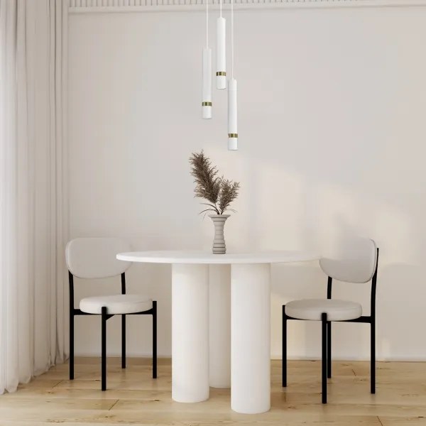 Lustră pe cablu JOKER 3xGU10/8W/230V albă/aurie