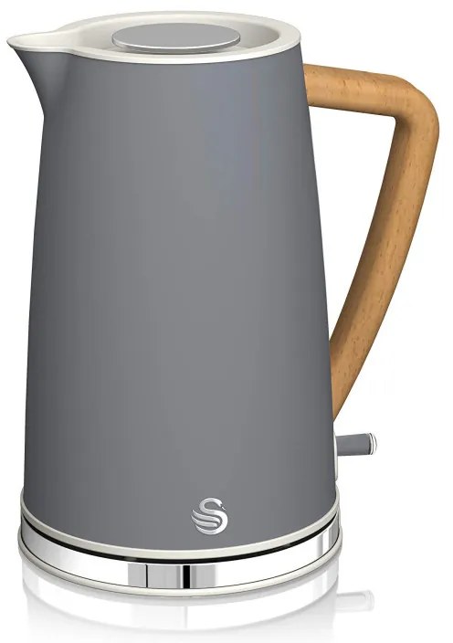 Resigilat: Cana electrica Swan SK14610GRYN, 3000W, 1.7L, Otel inoxidabil, Filtru lavabil, Gri