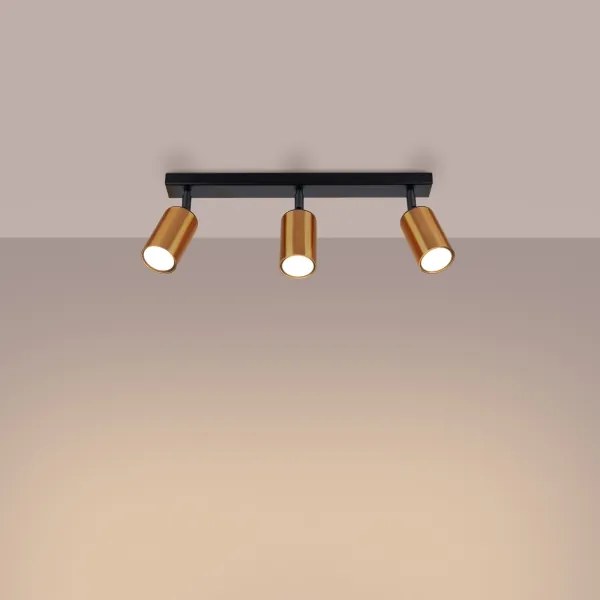 Spot Sollux SL.1376 WINX 3xGU10/10W/230V negru/cupru