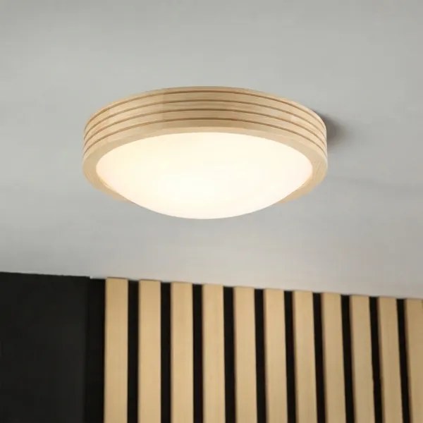 Plafonieră NATURAL MODERN SLIM 1xE27/15W/230V Ø 27,5 cm pin