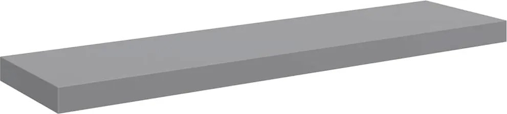 vidaXL Raft de perete suspendat, gri, 90x23,5x3,8 cm, MDF
