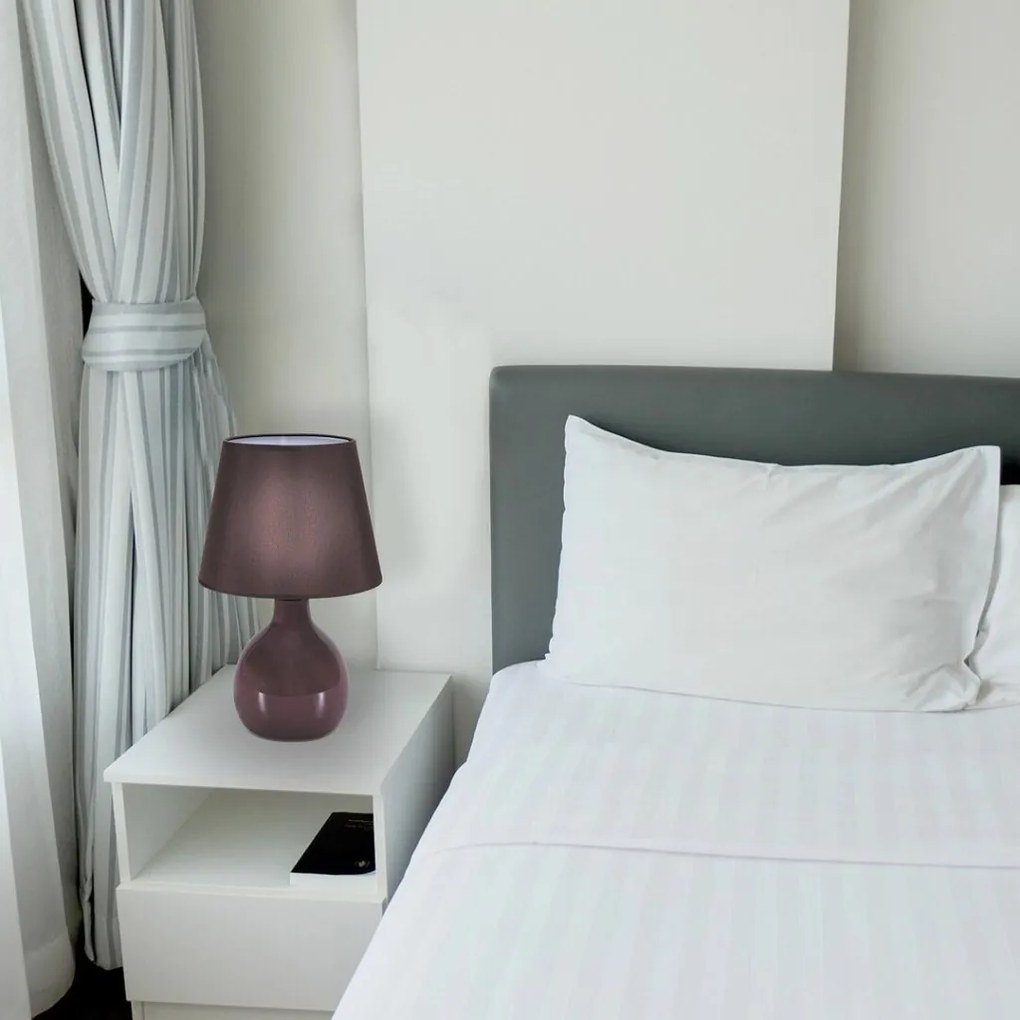 Veioza, lampa de masa design modern Ingrid maro