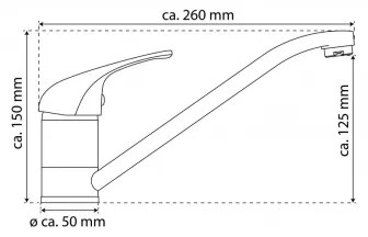 Baterie pentru chiuvetă Eisl NI182CR GRANDE VITA CLASSIC, crom lucios