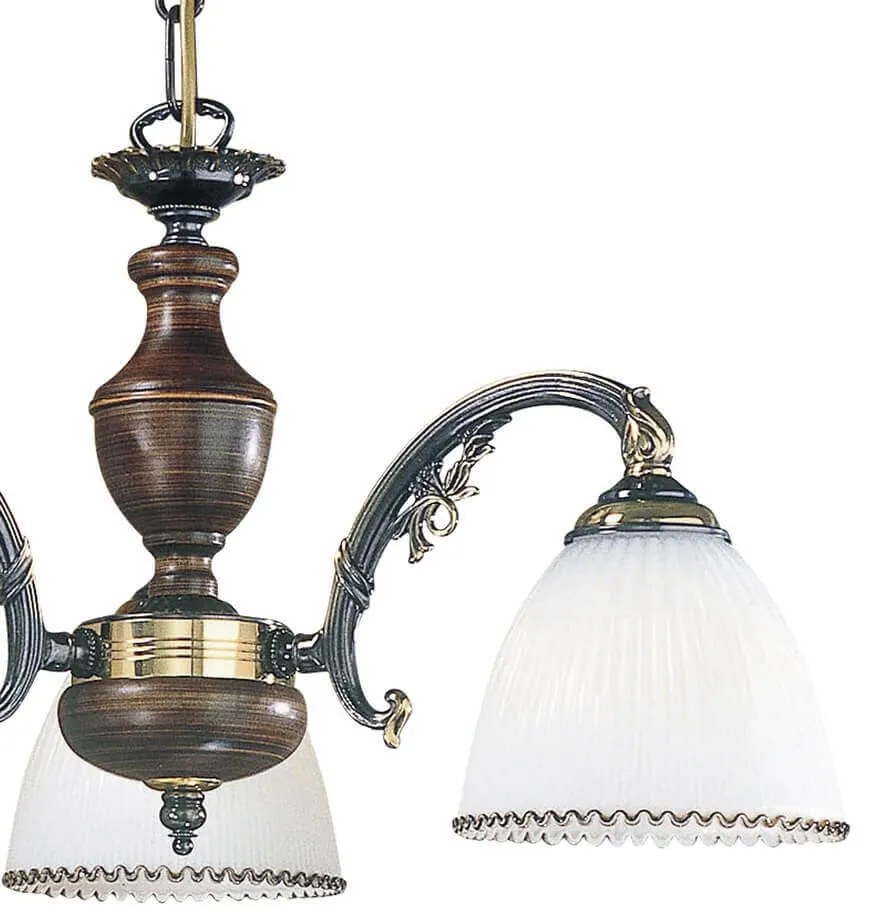 Lustra rustica suspendata cu 3 brate design italian 3800