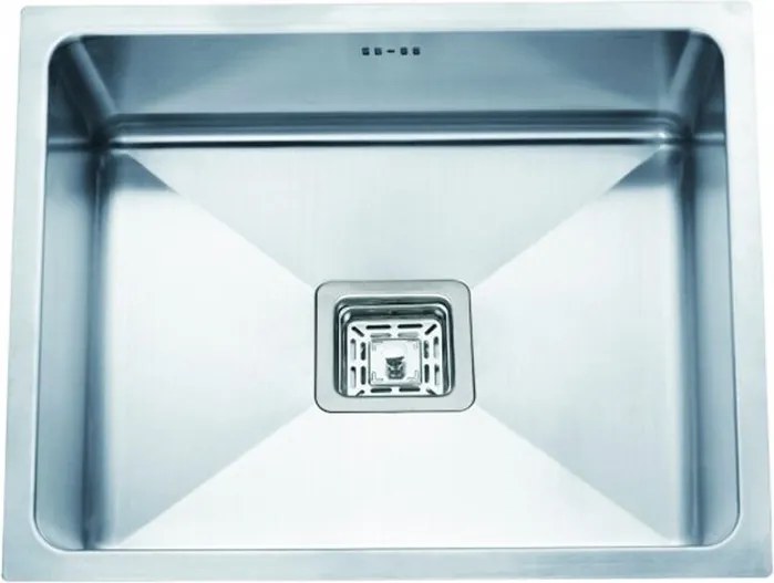 Chiuveta inox Inter Ceramic cu o cuva fara picurator finisaj inox satinat 51x48 cm