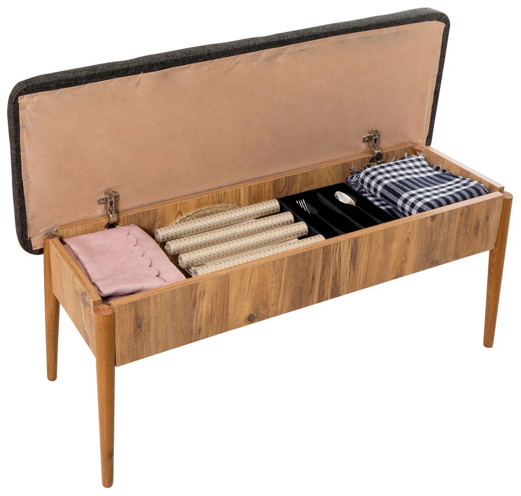Set mobilier sufragerie Vlasta 1 (pin atlantic + antracit) (pentru 4 persoane). 1072177